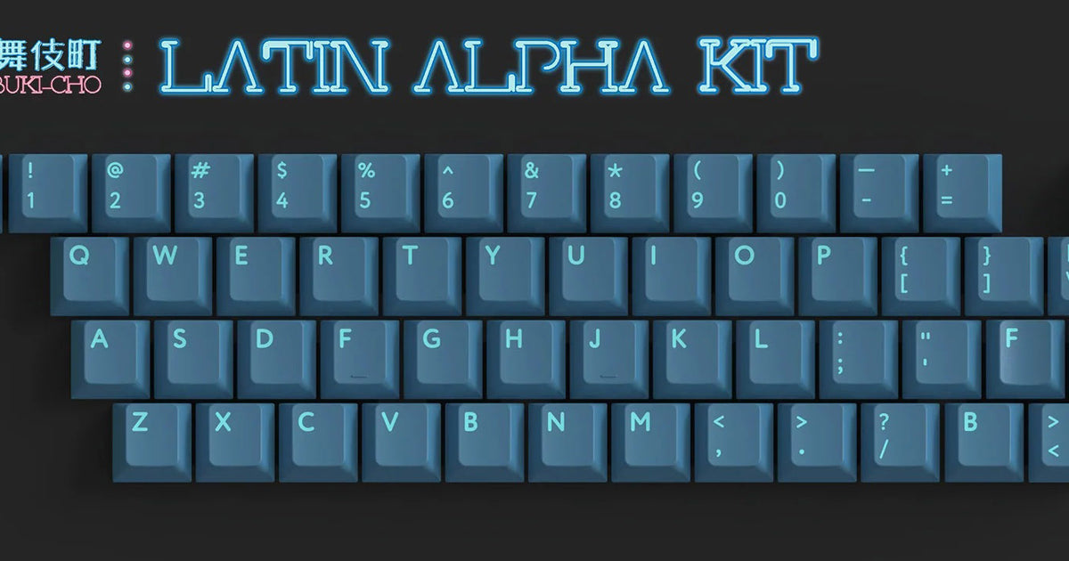 KBDFans PBTfans Kabuki-Cho Alphas Kit 53 Key Cherry Profile Double Sho