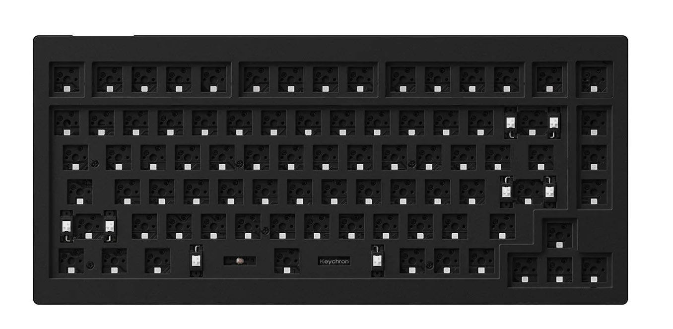 Keychron V1 Carbon Black Barebones 75% Mechanical Keyboard