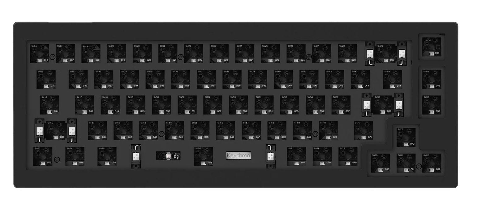 Keychron V2 Carbon Black Barebones 65% Mechanical Keyboard