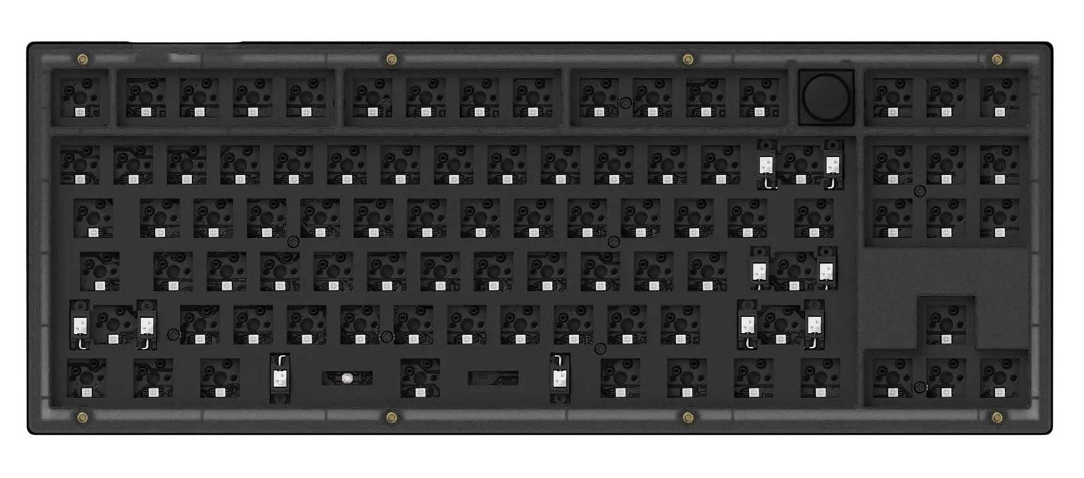 Keychron V3 w/ Knob Frosted Black Barebones TKL Mechanical Keyboard