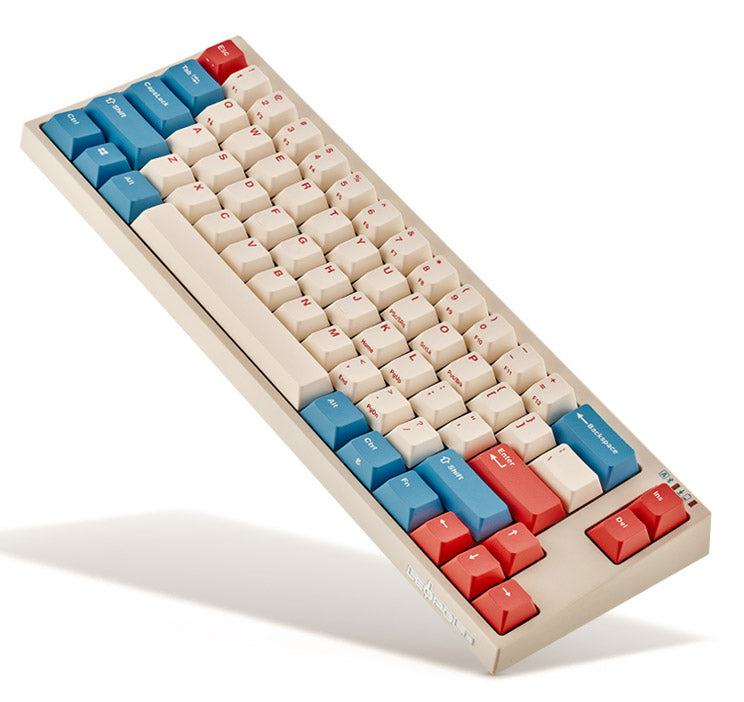 Leopold FC660MBT Coral/Blue 65% Bluetooth Double Shot PBT Mechanical K