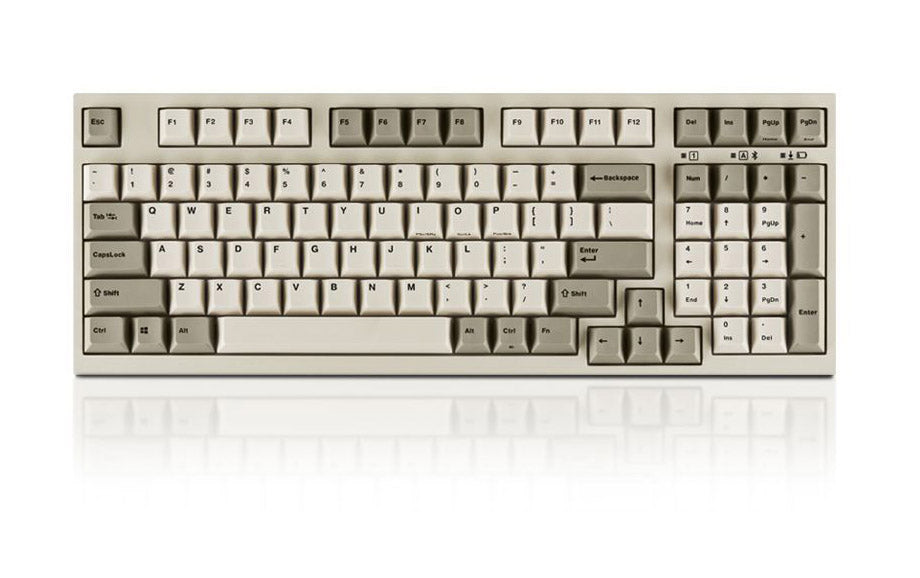 Leopold FC980MBT Two Tone White Bluetooth PD Mechanical Keyboard