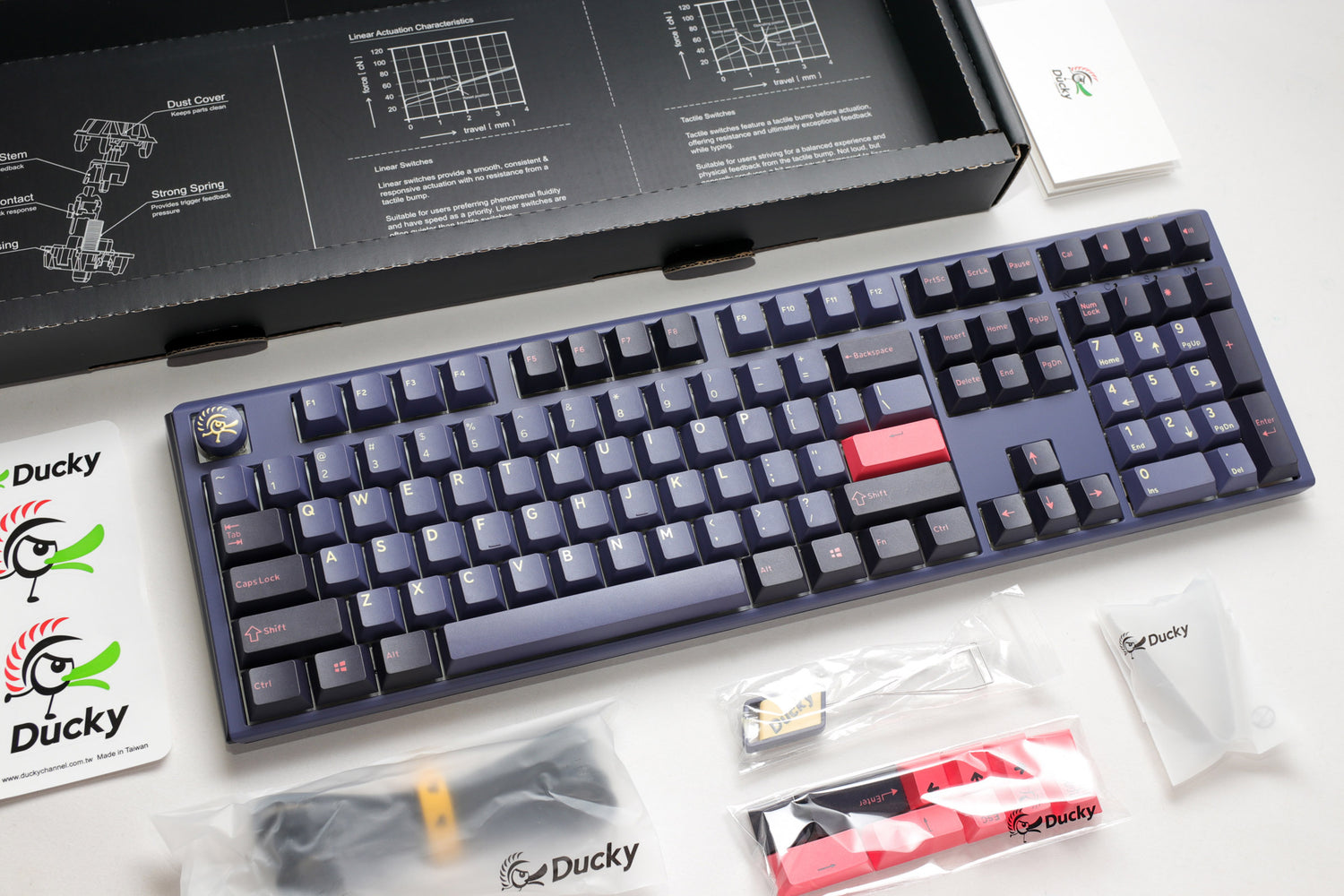 Ducky One 3 Cosmic Blue Hotswap RGB Double Shot PBT QUACK Mechanical K