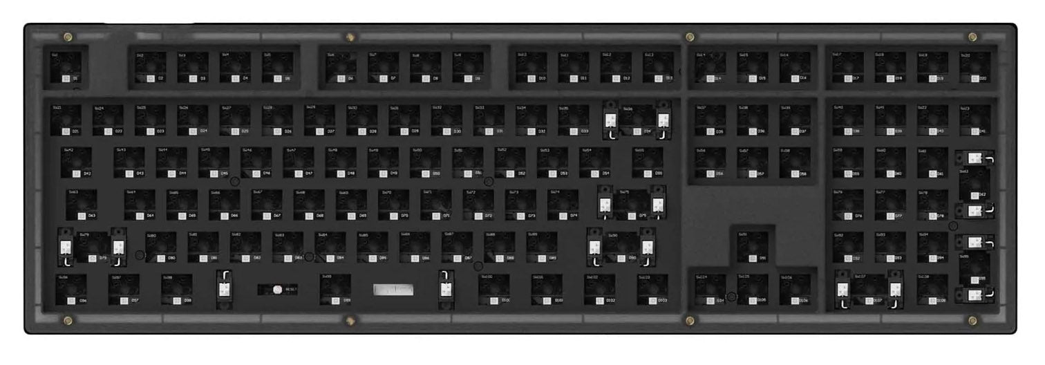 Keychron V6 Frosted Black Barebones Mechanical Keyboard
