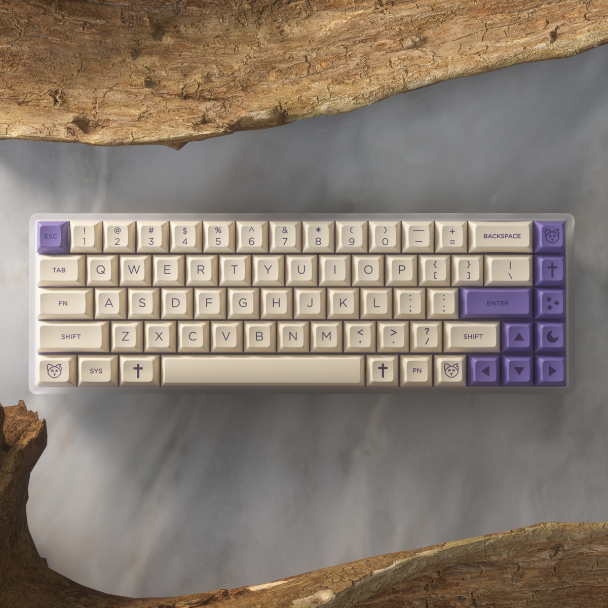 Vortex Hellcat 65% Hotswap RGB Dye Sub PBT DIY Keyboard Kit