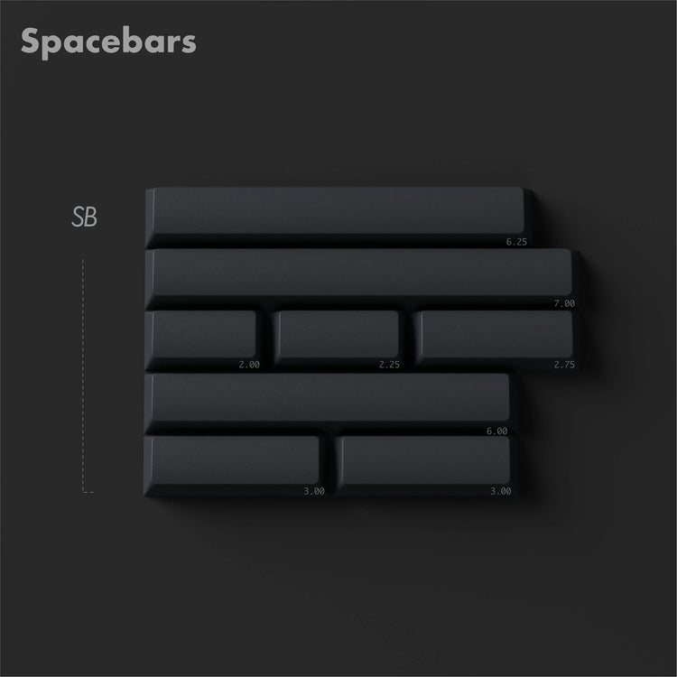 KBDFans PBTFans Retro Dark Lights Spacebar Kit MK49FB17OK |0|