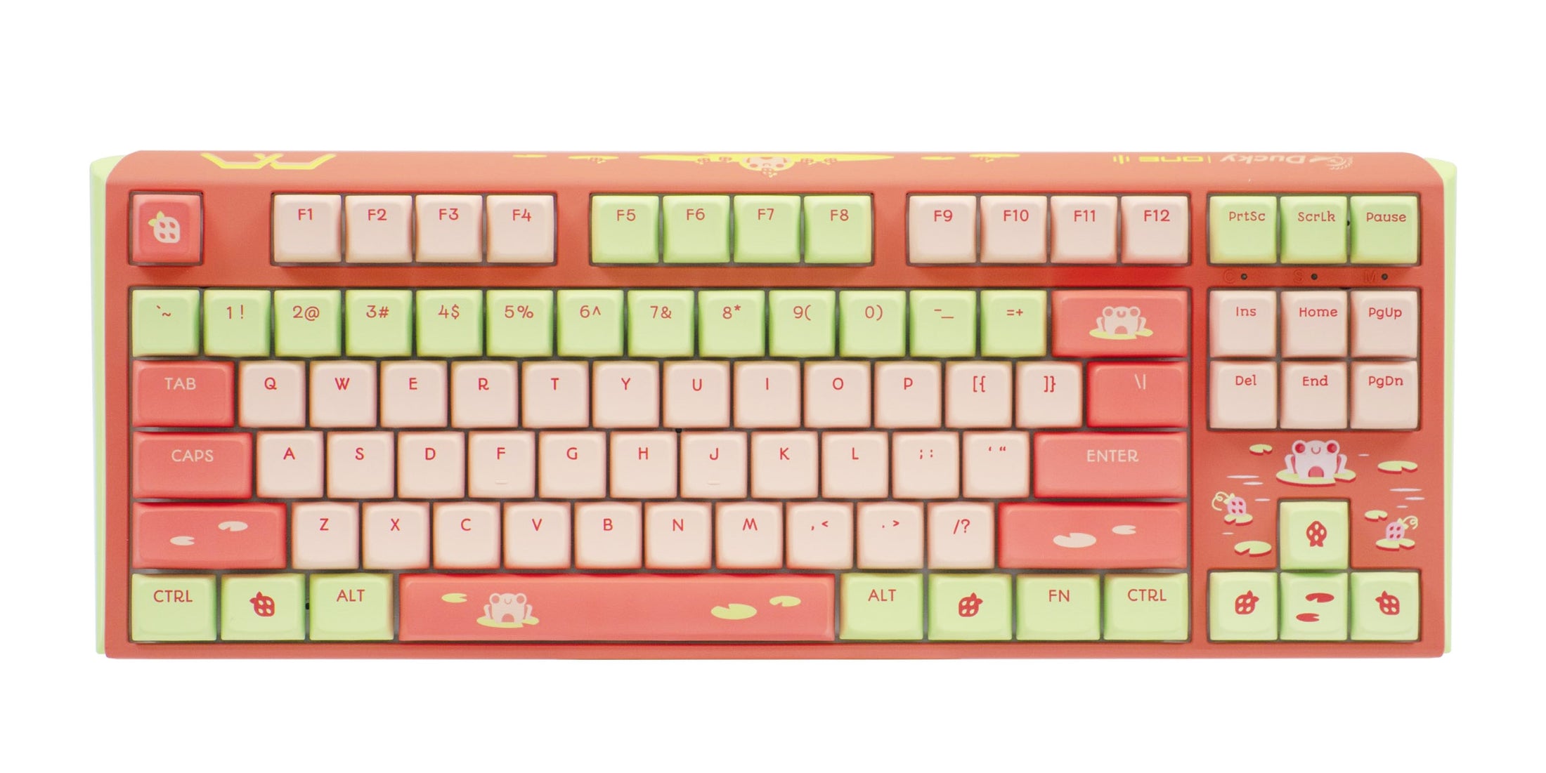 Ducky x MK Strawberry Frog One 3 TKL Hotswap RGB Keyboard w/ Quack Mec