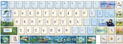 Varmilo Monet 67 Key Dye Sub PBT Keycap Set