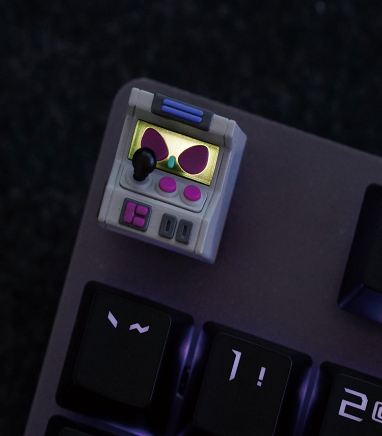 Hot Keys Project HKP Error Keycap Smart Grey Purple Artisan Keycap MKYZWZ885O |0|