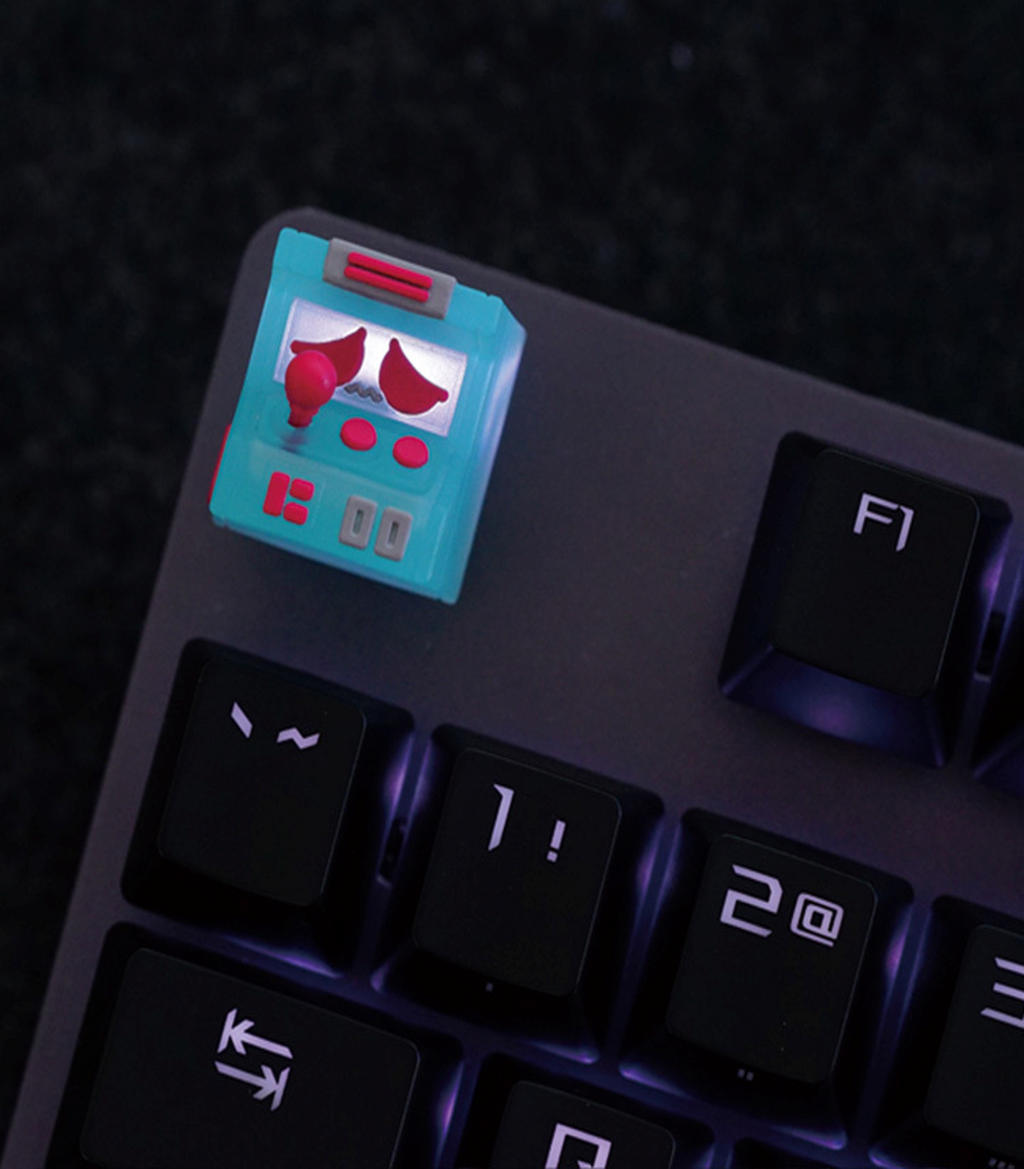 Hot Keys Project HKP Error Sad Trans Blue Red Artisan Keycap