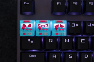 Hot Keys Project HKP Error Keycap Sad Trans Blue Red Artisan Keycap MKI17XJC7B |35302|