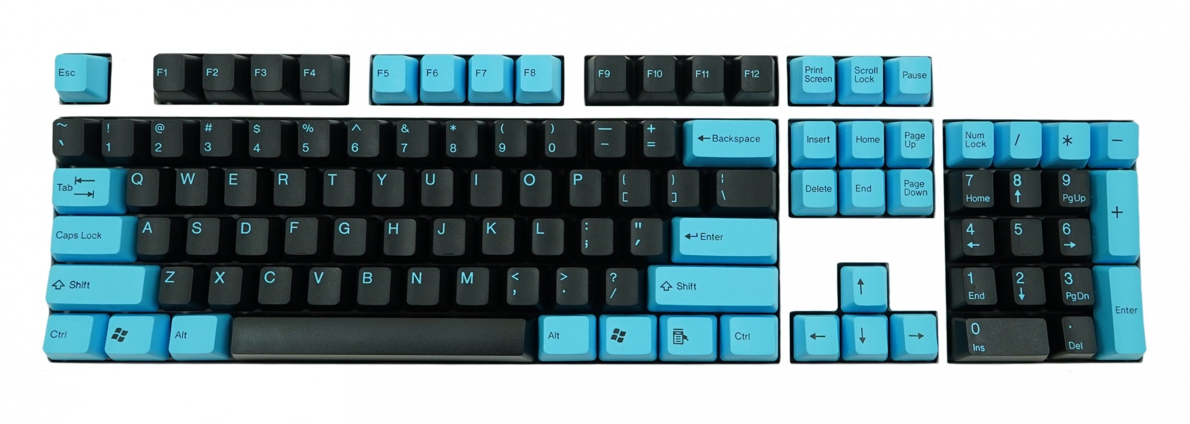 Tai-Hao 104 Key ABS Double Shot Keycap Set Starry Night / Pulse MKIUIKALKW |0|