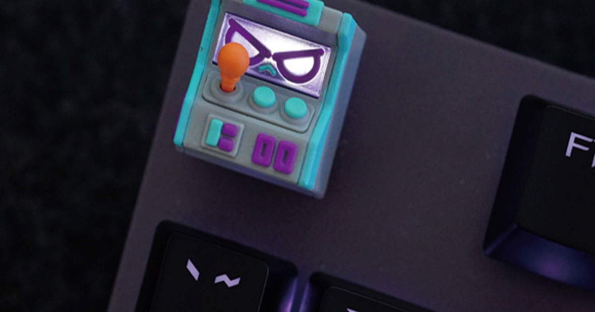 Hot Keys Project HKP Error Angry Grey Blue Purple Artisan Keycap