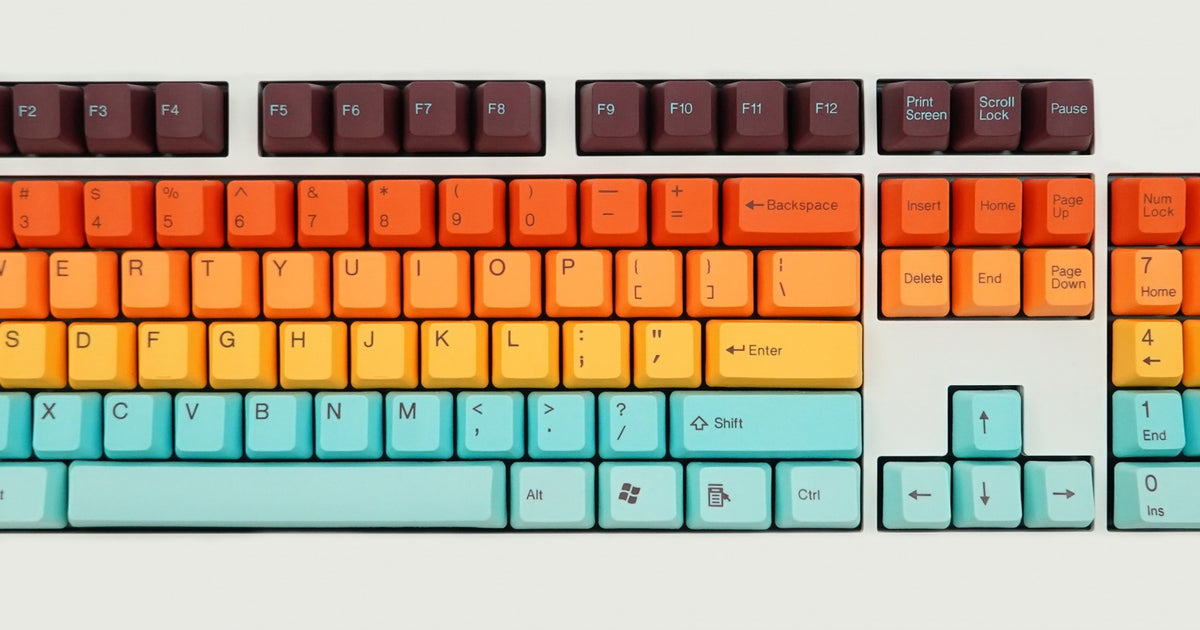 Tai-Hao Hawaii 116 Key OEM Profile Double Shot PBT Keycap Set