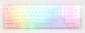 Ducky One 3 Aura Clear White Hotswap RGB Double Shot ABS Mechanical Keyboard