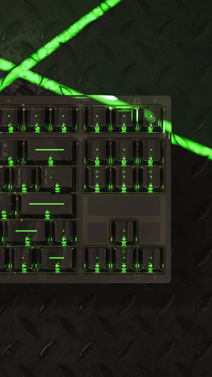 KBDFans Clear Scanner Translucent 157 Key Cherry Profile Polycarbonate