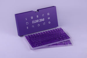 KBDFans Clear 2048 Translucent Purple Keycaps Set MKCL7DITXG |36255|