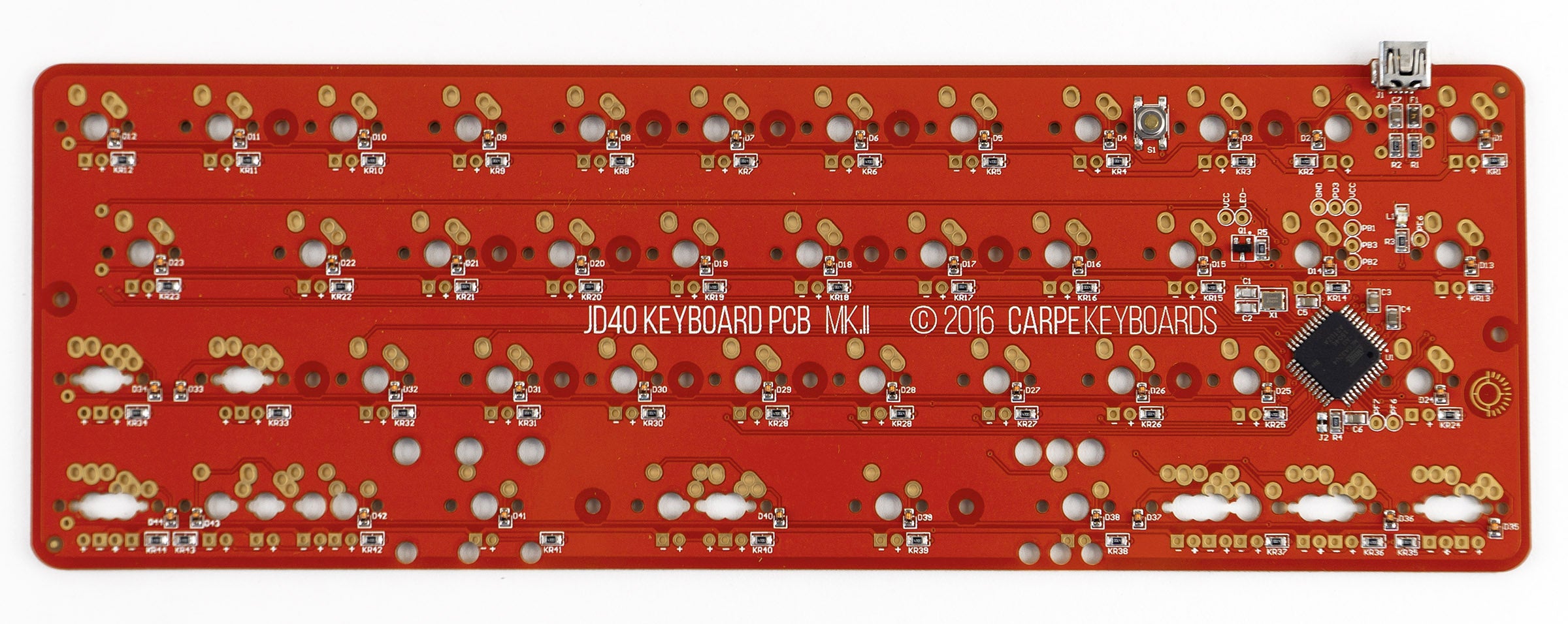 Carpe Keyboards JD40 PCB Mk. II MK07PWP8C3 |0|