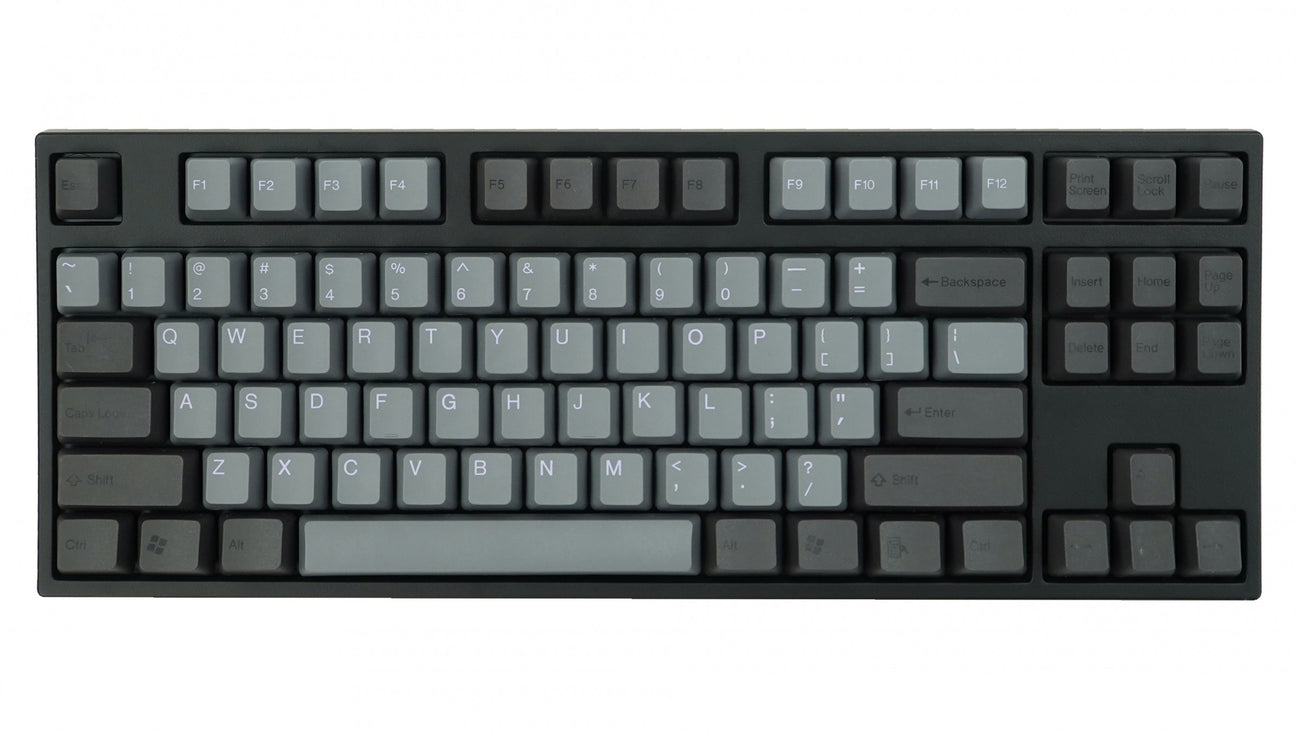 Tai-Hao Dark Grey / Black 104 Key OEM Profile PBT Double Shot Keycap S