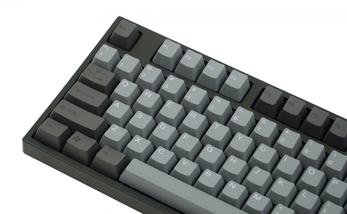 L104 Key Tai-Hao Dark Grey / Black 104 Key OEM Profile PBT Double Shot Keycap S