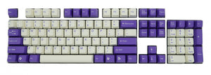 Tai-Hao White / Purple 104 Key OEM Profile Double Shot ABS Keycap Set MK4KU739FO |0|