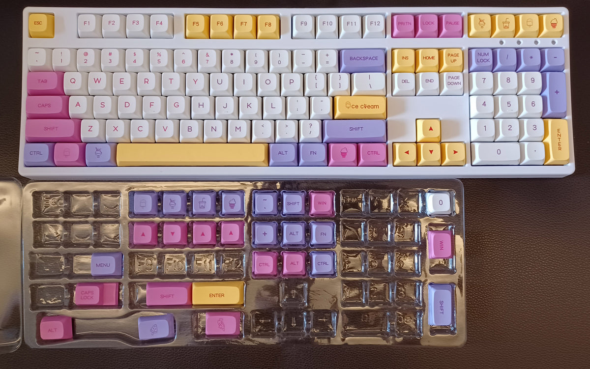 KBParadise Ice 135 Key XDA Profile Dye Sub PBT Keycap Set