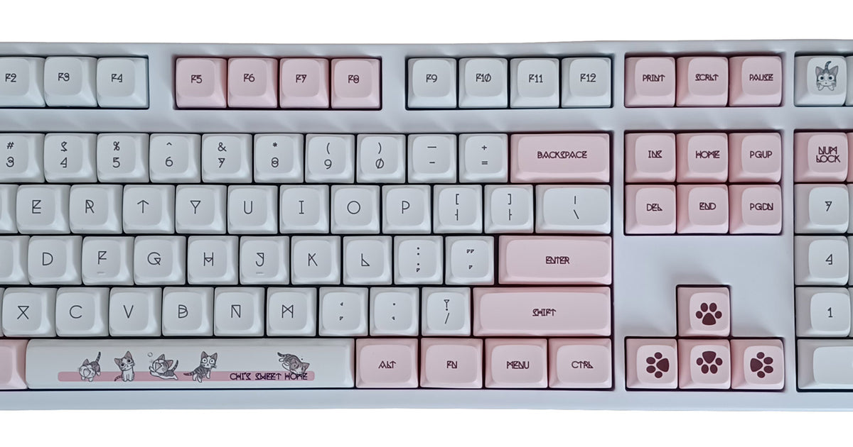 KBParadise Shorthair Cat 133 Key XDA Profile Dye Sub PBT Keycap Set