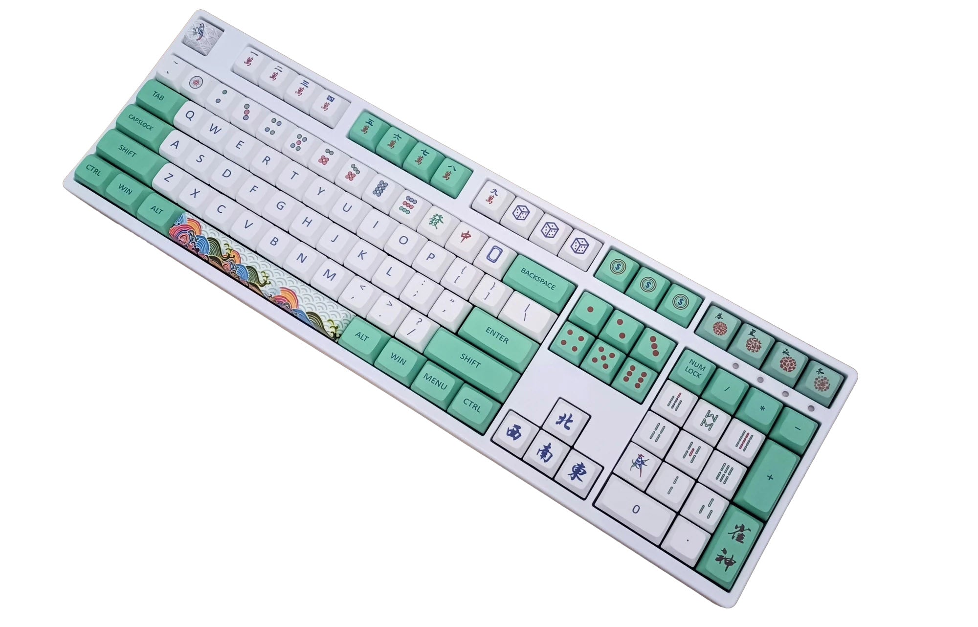 KBParadise 129 Key XDA PBT Dye Sub Keycap Set Mahjong MKXOOL1C4A |0|