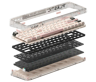 MelGeek Mojo68 RGB LED 65% Double Shot PBT Mechanical Keyboard keyboard image