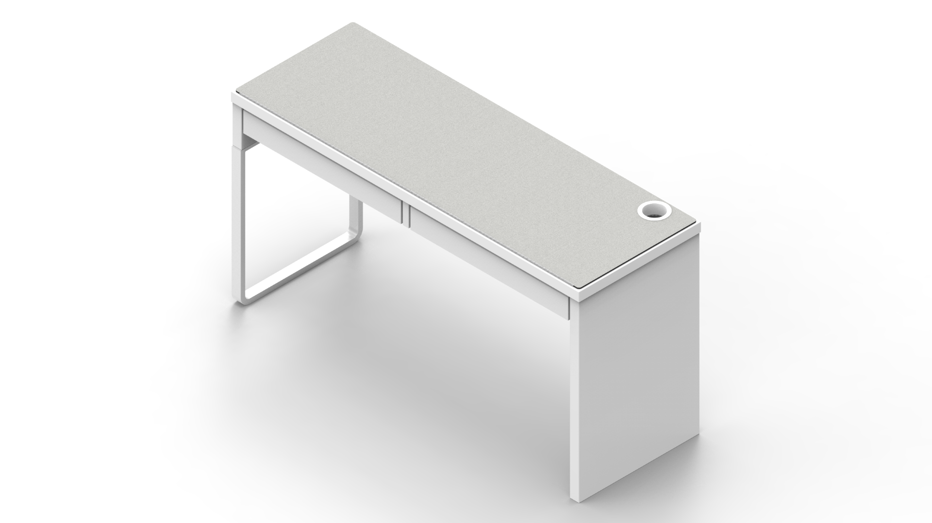 White IKEA MICKE Desk Mat (56" / 142 cm) Full-desk Mouse Pad MK7S78HG3C |40176|