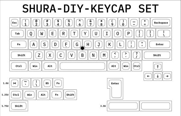 Tex Shura 65% Hotswap DIY Keyboard Kit