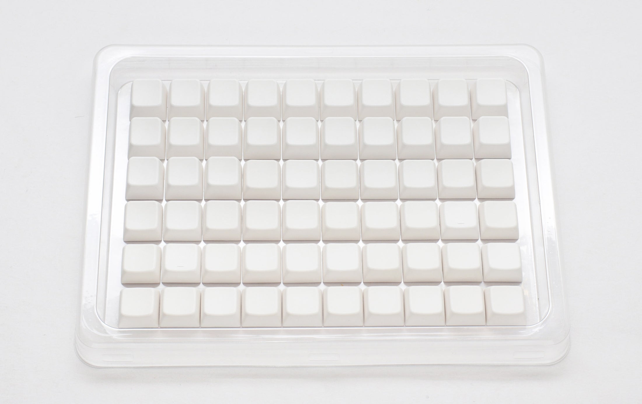 Ducky White Blank 132 Key MDA Profile PBT Keycap Set