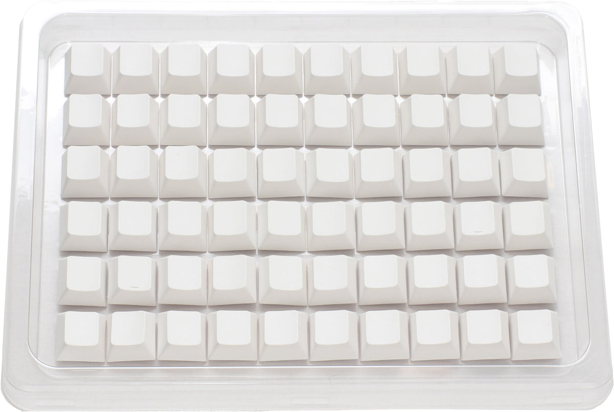 Ducky White Blank 132 Key Cherry Profile PBT Keycap Set