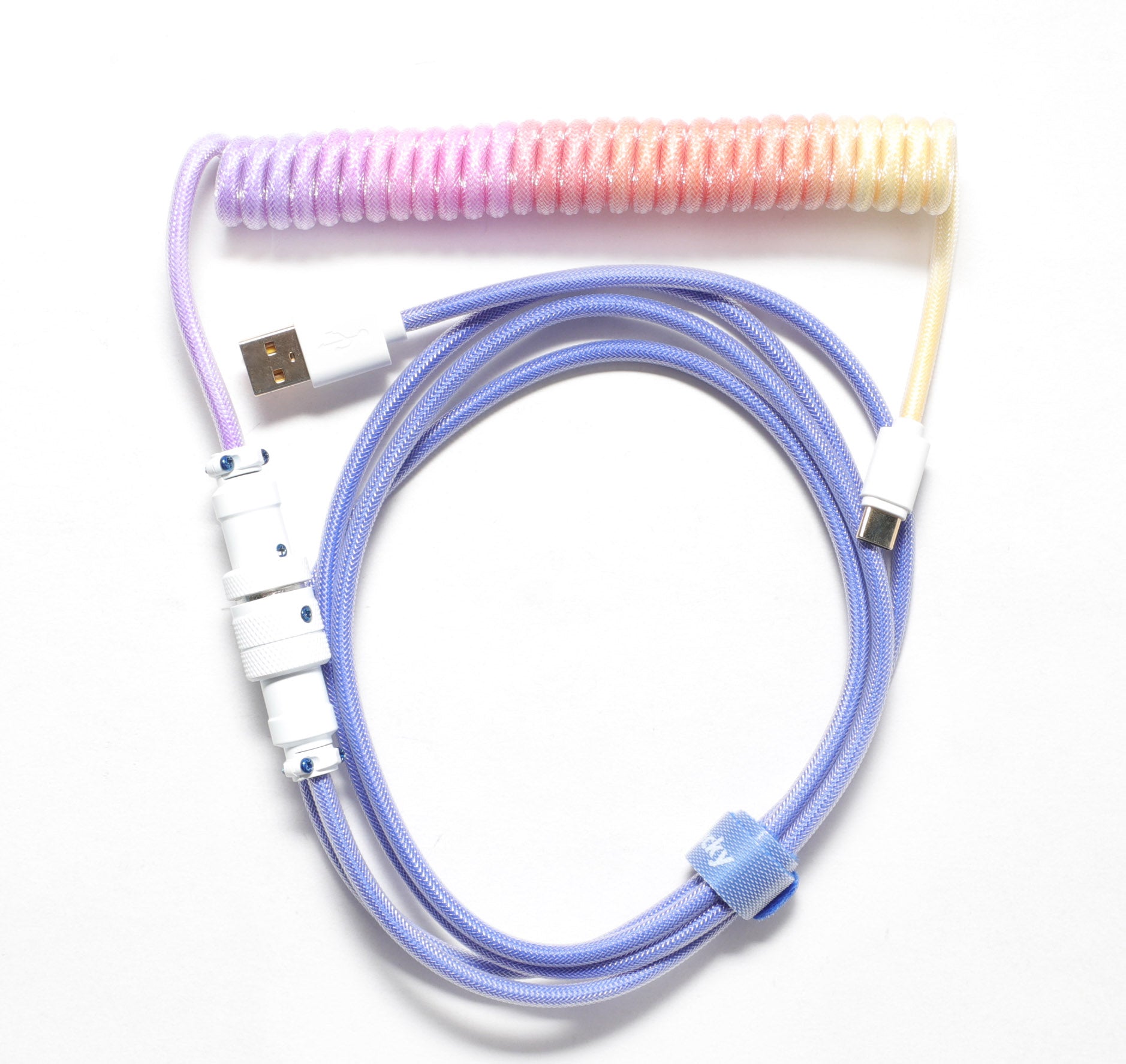 Ducky Afterglow Coiled USB Cable V2 MK6136O4MJ |0|