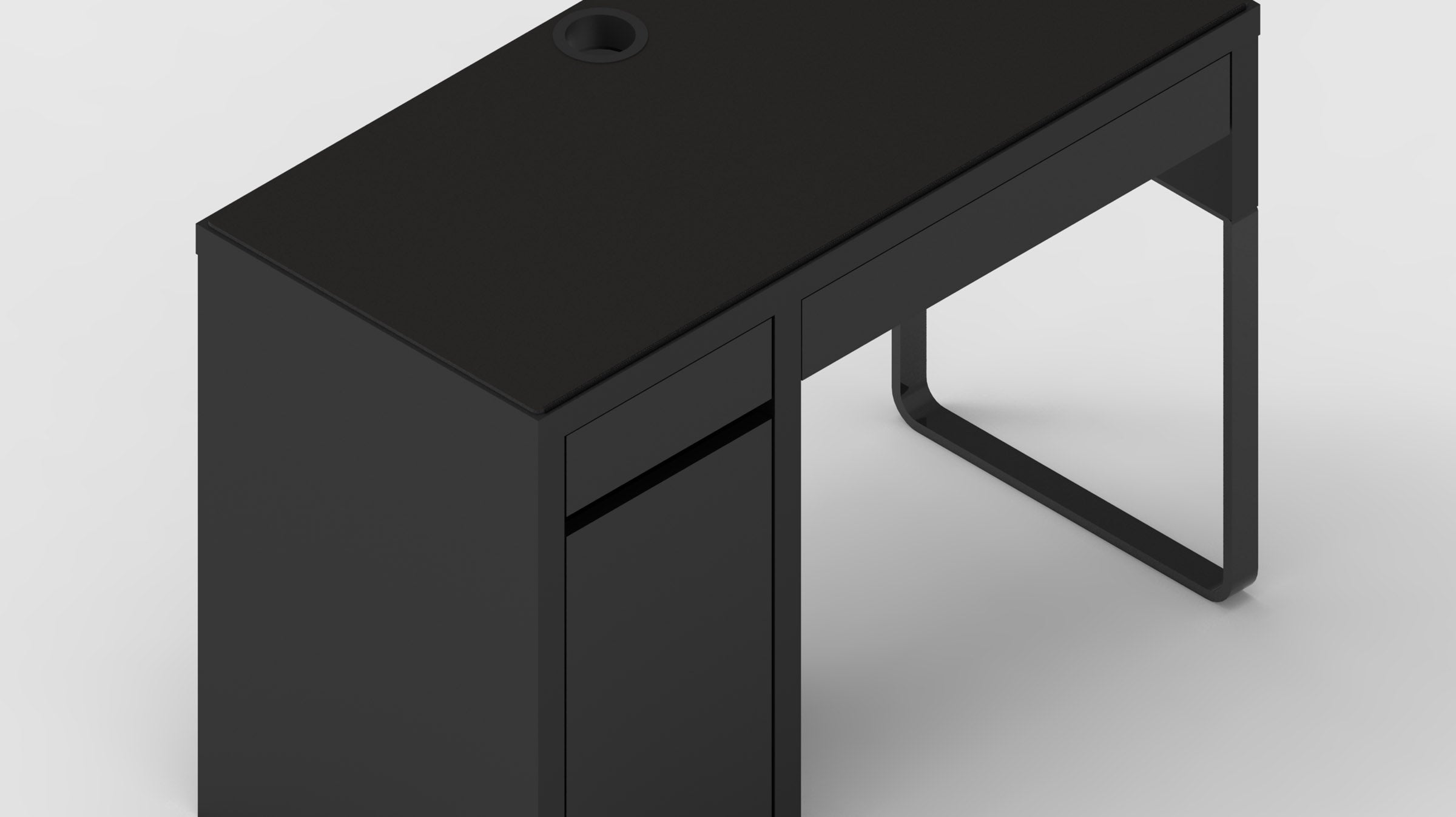 MK Black IKEA MICKE Desk Mat (41" / 105 cm) Full-desk Mouse Pad MKK7WLDO2D |58938|