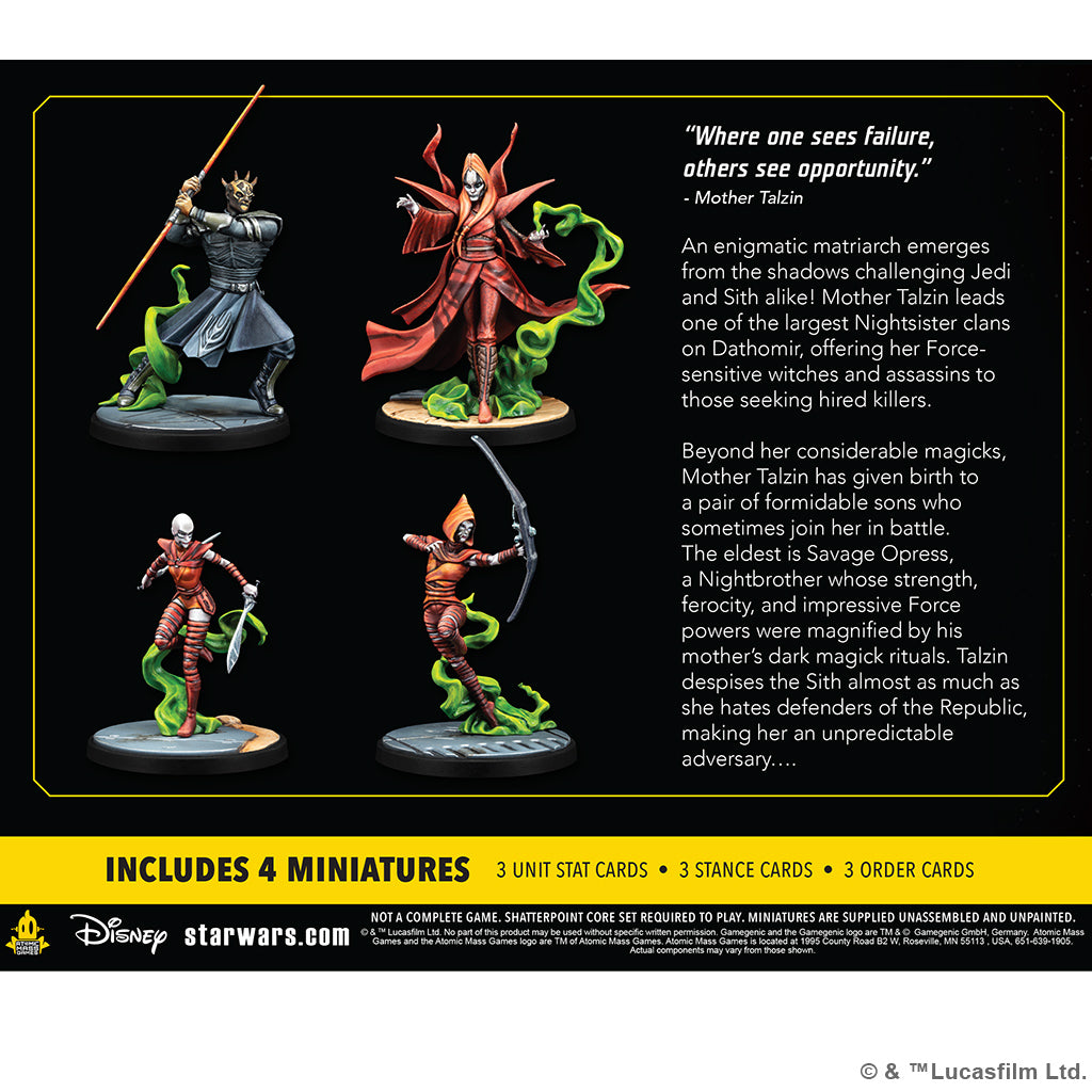 Star Wars: Shatterpoint - Witches of Dathomir: Mother Talzin Squad Pack MKXKMX08QP |40599|