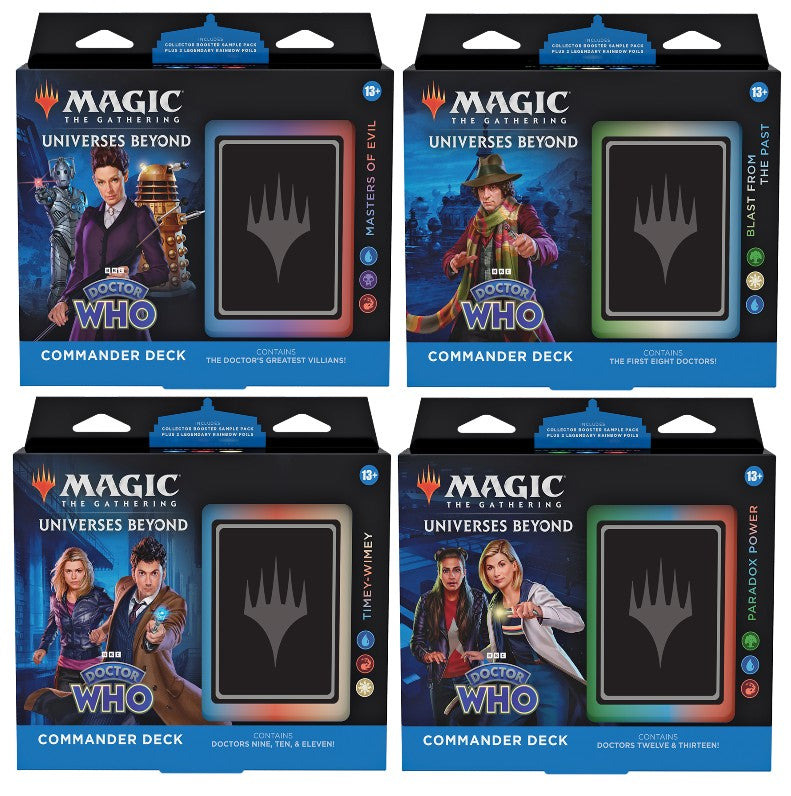 Magic The Gathering - Doctor Who Commander Deck 4 pack MKU5NJGBK8 |0|