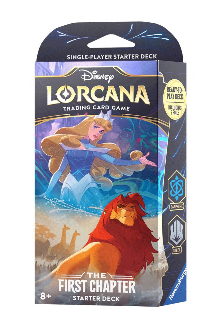 lorcana upgrade starter deck Disney Lorcana : The First Chapter Starter Deck Sapphire & Steel (Auro