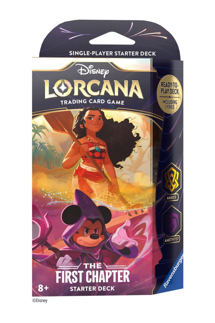 Disney Lorcana: Starter Deck Amber & Amethyst (Moana/Mickey Mouse) MKICIMQDBS |0|