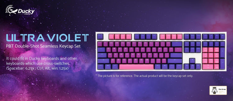 Ducky Ultra Violet 108 Key OEM Profile Double Shot PBT Keycap Set MK5Y7RKPJO |37456|