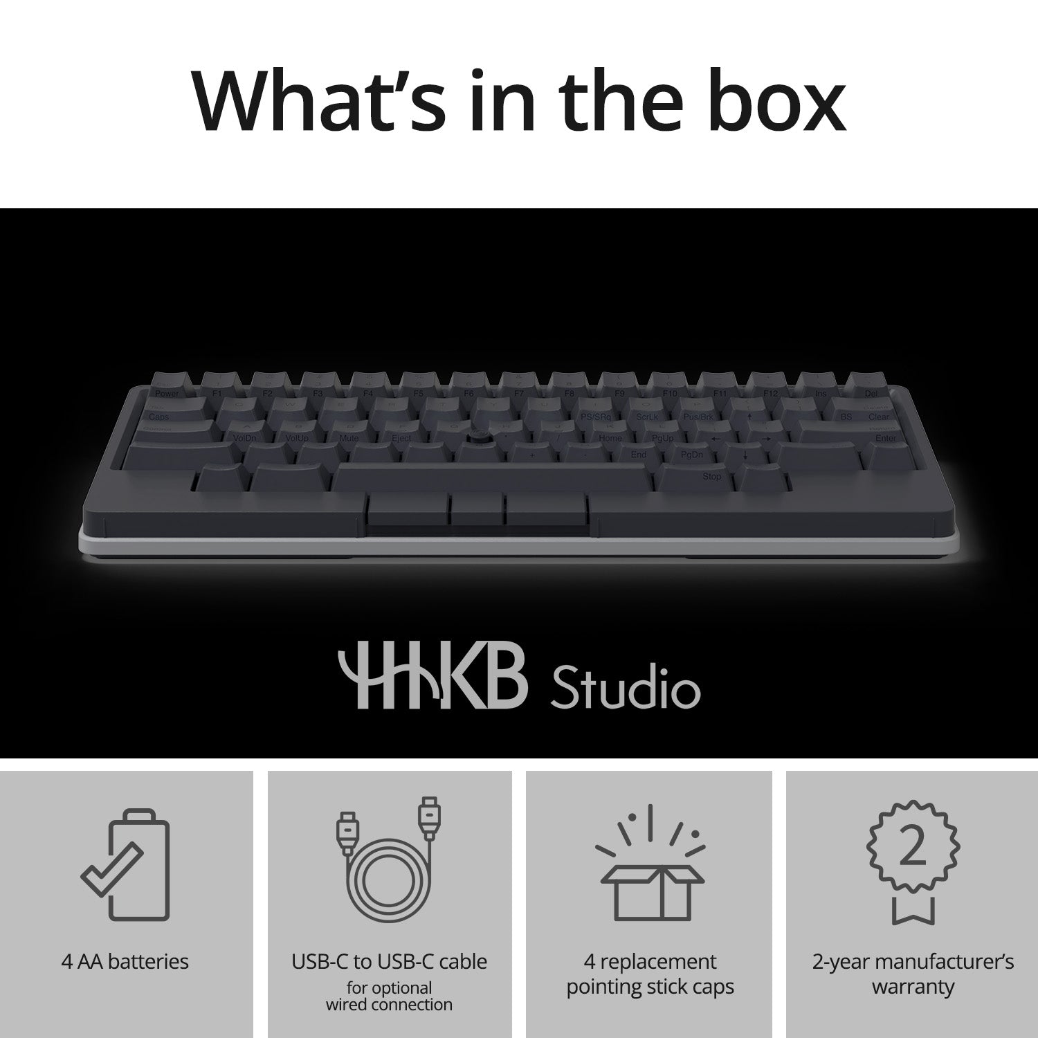 HHKB Studio 60% Hotswap Bluetooth Mechanical Keyboard