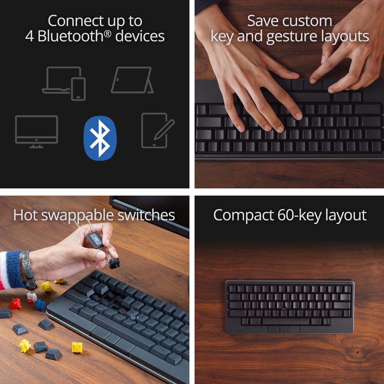 HHKB Studio 60% Hotswap Bluetooth Mechanical Keyboard