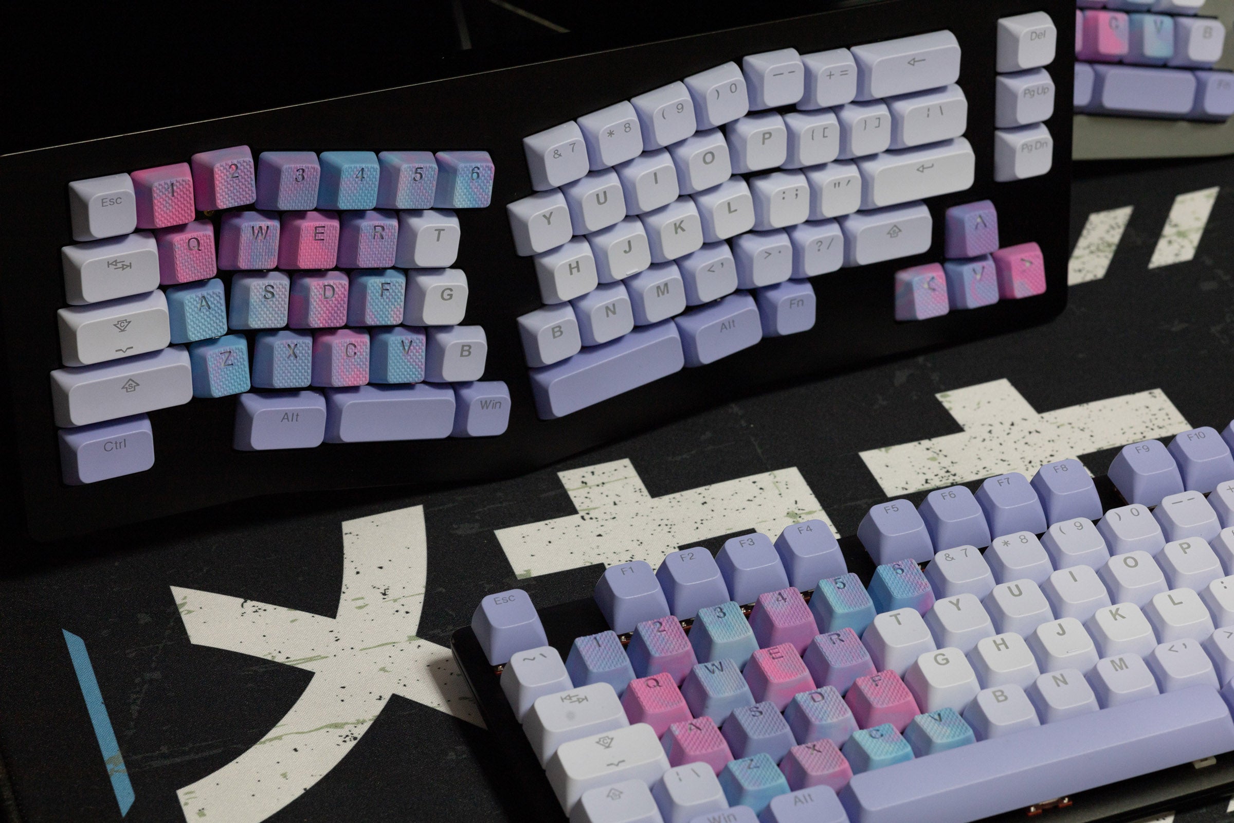 Tai-Hao Aurora Wave Purple Backlit 143 Key BOBO Profile Double Shot ABS MKF2OSUP8Q |59647|