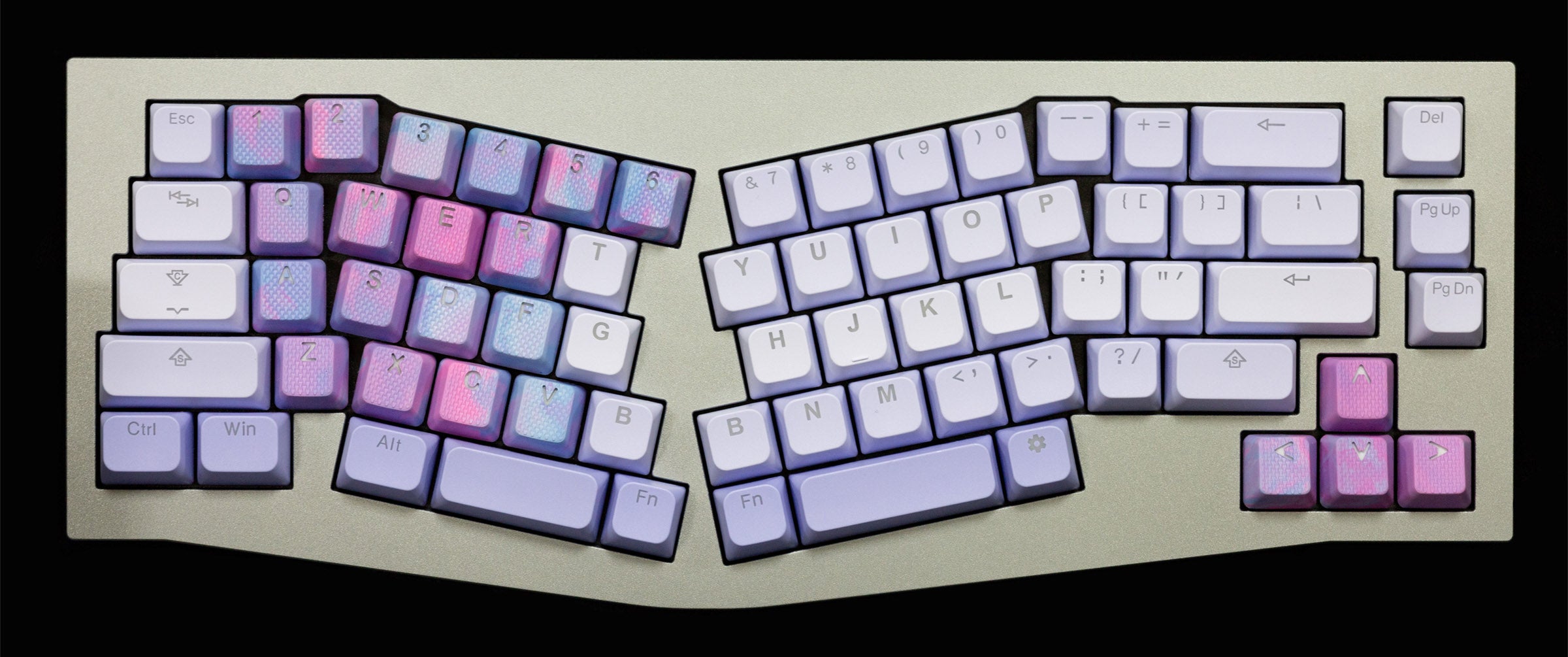 Tai-Hao Aurora Wave Purple Backlit 143 Key BOBO Profile Double Shot ABS MKF2OSUP8Q |59648|