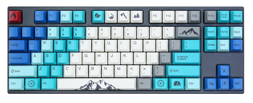 Varmilo VPE87 Summit R1 TKL Hotswap Triple Mode White LED Mechanical K