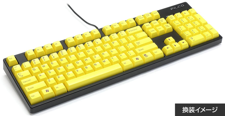 Filco Doubleshot ABS 104 Key Keycap Set Yellow MK9BPYNLLX |37514|