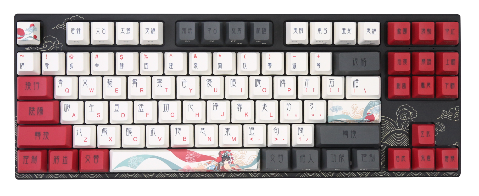 Varmilo VPE87 Beijing Opera Keyboard MKJB8ELTNU |0|