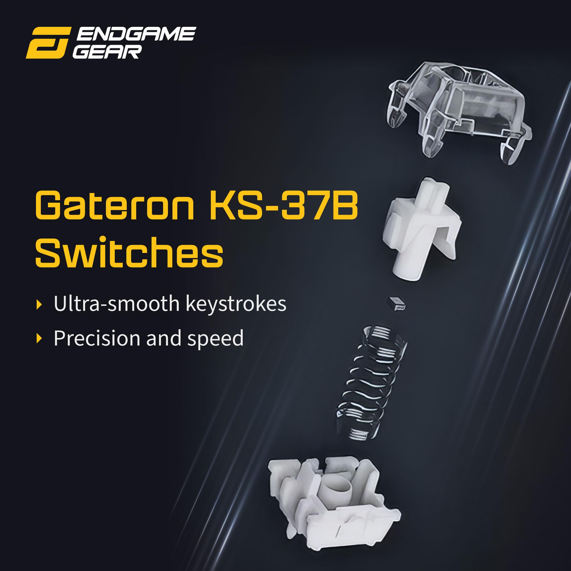 Endgame Gear KB65HE Rapid Trigger Magnetic HE CNC Aluminum Hotswap Keyboard