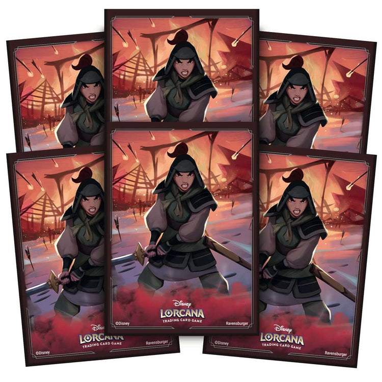 Disney Lorcana: Rise of the Floodborn Card Sleeves Pack Mulan MKJ3P0CQS8 |60192|