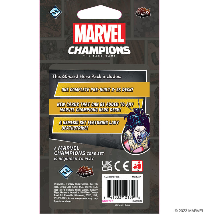 Marvel Champions : The Card Game - X-23 Hero Pack MKK2I0J7EA |60560|